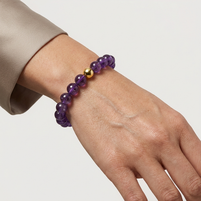 Love Amethyst Power Crystal Bracelet