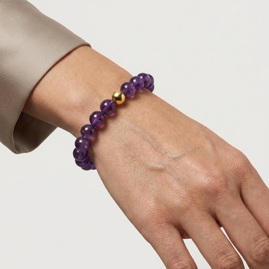 Love Amethyst Power Crystal Bracelet