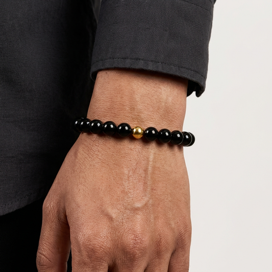 Protection Black Obsidian Power Crystal Bracelet