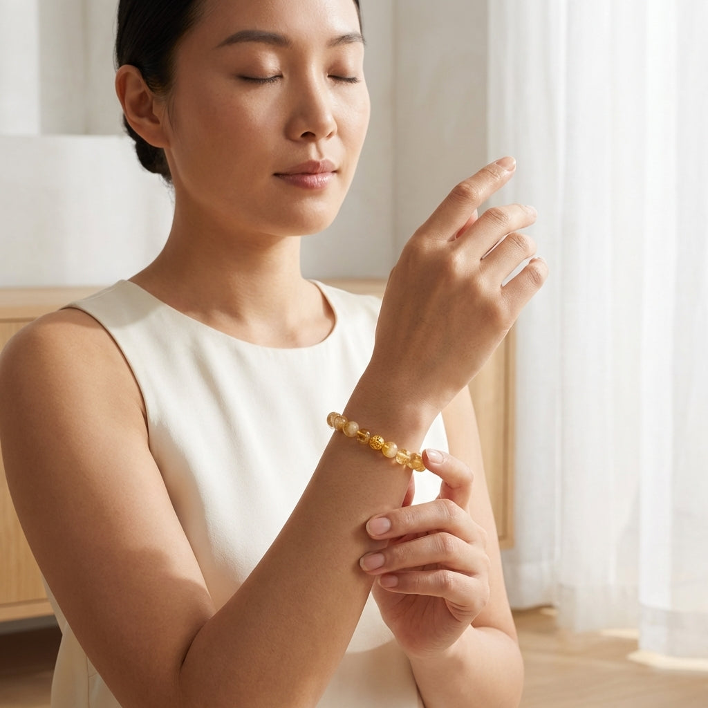 Citrine Money Ball Wealth Bracelet