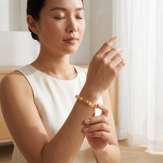 Citrine Money Ball Wealth Bracelet