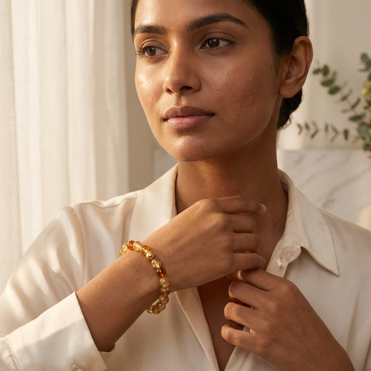 Fortune Citrine Power Crystal Bracelet