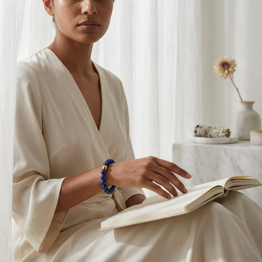 Wealth Lapis Lazuli Power Crystal Bracelet