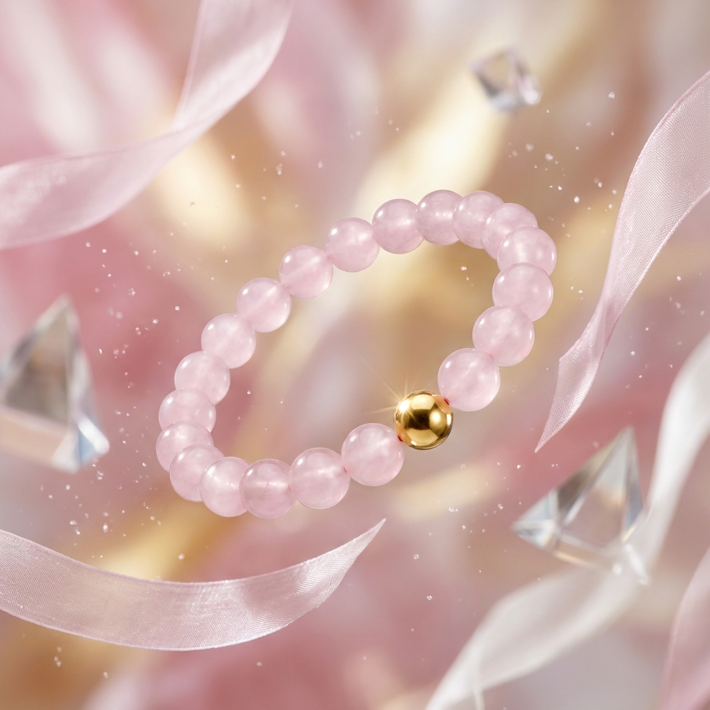 Romance Rose Quartz Power Crystal Bracelet