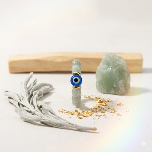 The Lucky Empress Jade Evil Eye Ring