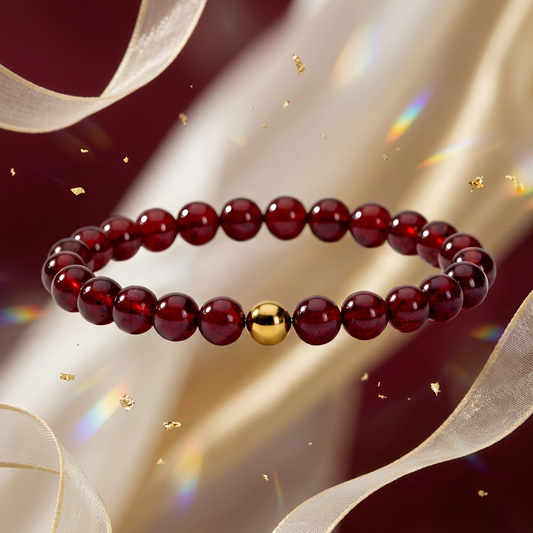 Fame Garnet Power Crystal Bracelet