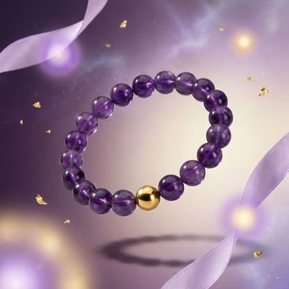 Love Amethyst Power Crystal Bracelet