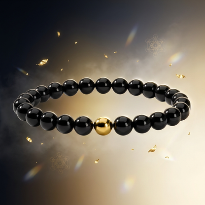 Protection Black Obsidian Power Crystal Bracelet