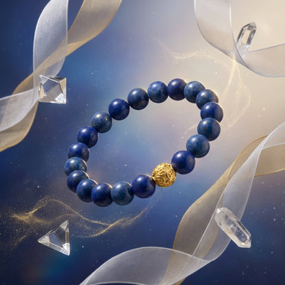 Lapis Lazuli Money Ball Abundance Bracelet