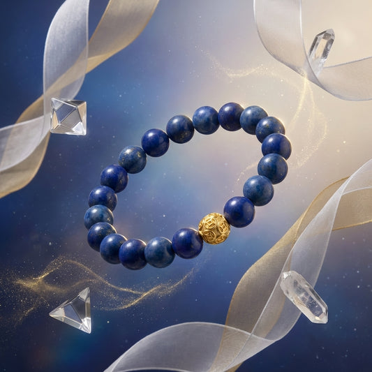 Lapis Lazuli Money Ball Abundance Bracelet