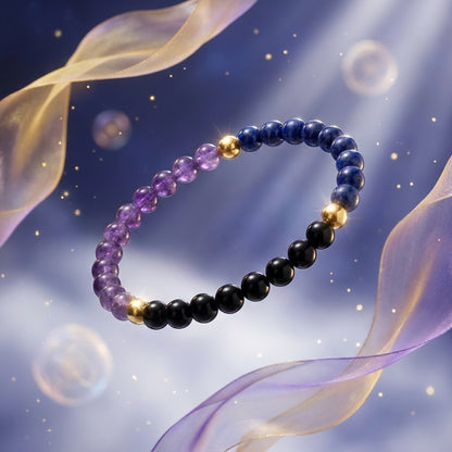 Full Moon Manifestation Bracelet with Real Gold