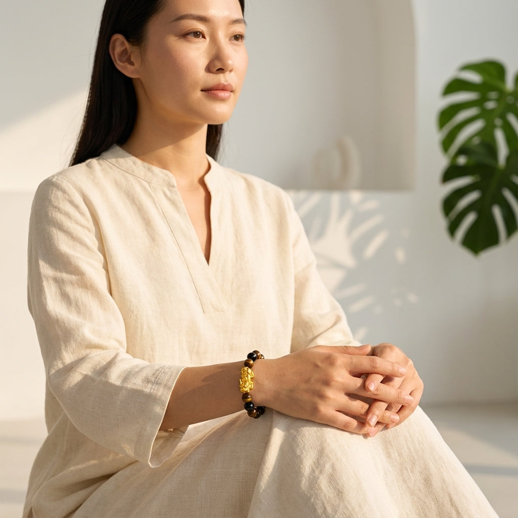 Ancient Monk's Wealth and Wisdom Bracelet