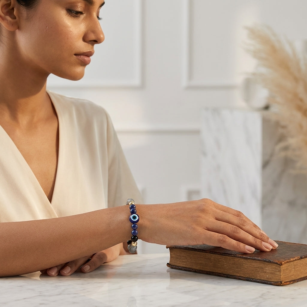 Mercury Retrograde Evil Eye Shield Bracelet