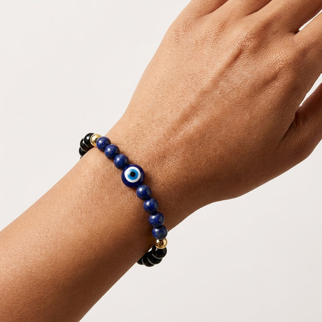 Mercury Retrograde Evil Eye Shield Bracelet