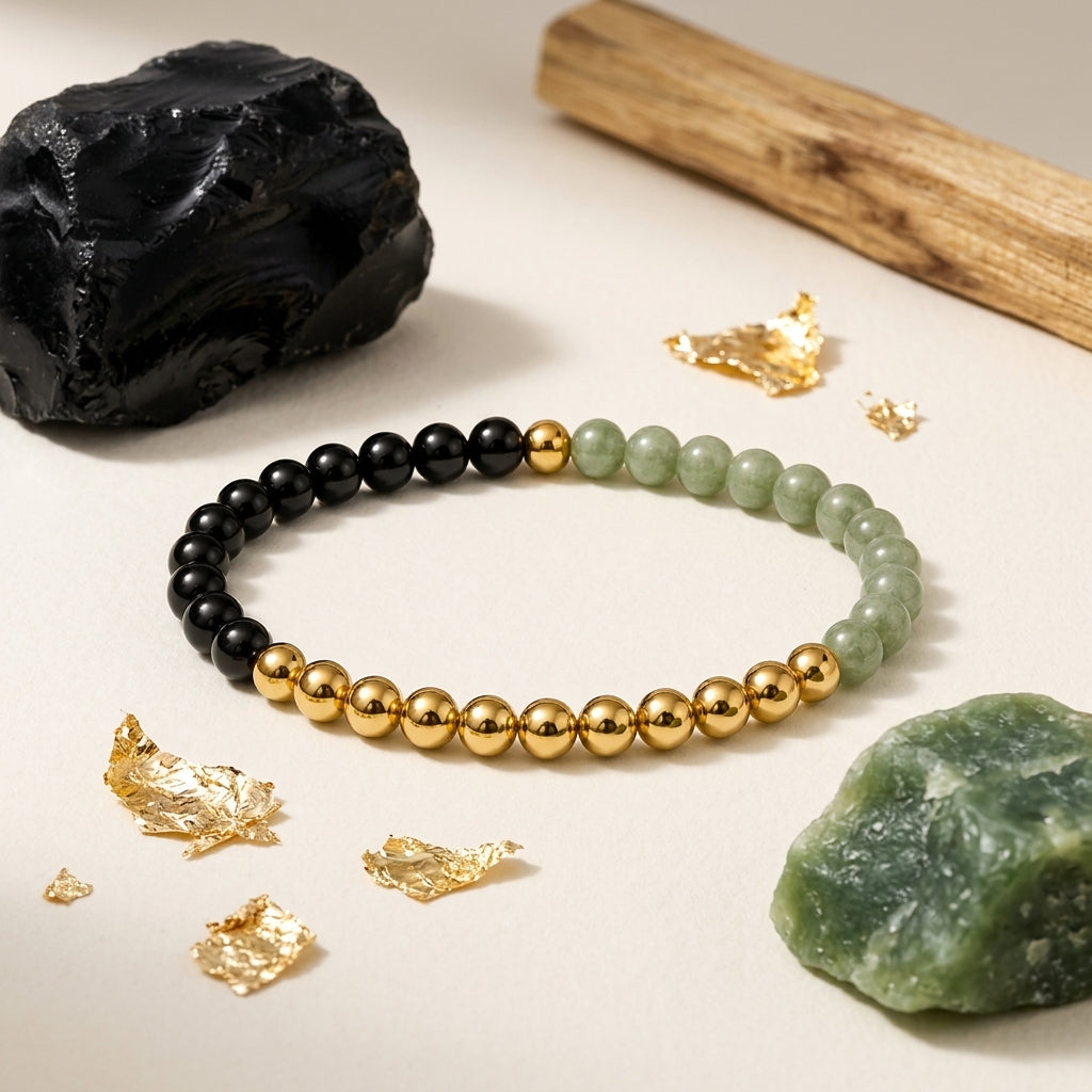 Mercury Retrograde Golden Shield Bracelet