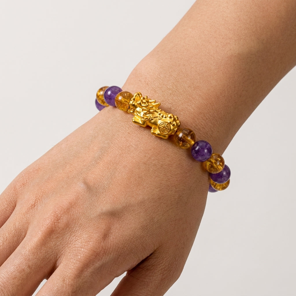 Money Activator Bracelet – Amethyst - Wealth Expand