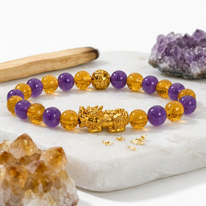 Money Activator Bracelet – Amethyst - Wealth Expand