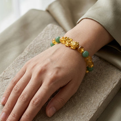 Money Activator Bracelet – Green Aventurine - Wealth Growth