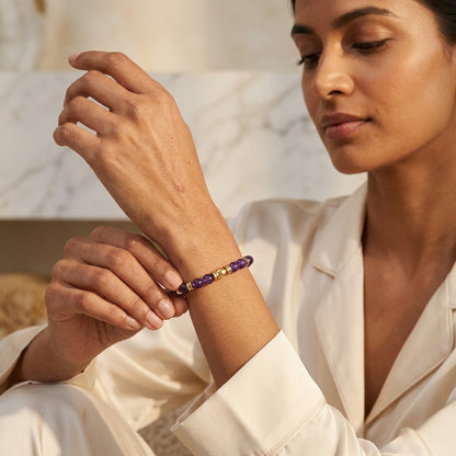 Amethyst Protection Magnet Bracelet