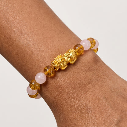 Money Activator Bracelet – Rose Quartz - Wealth Harmony