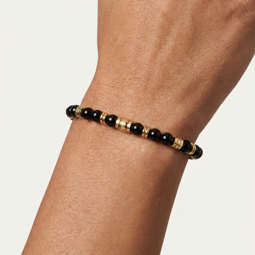 Black Obsidian Grounding Magnet Bracelet