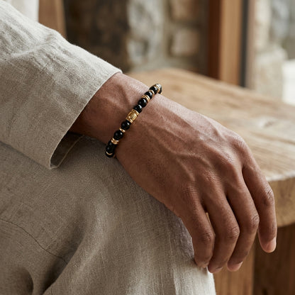 Black Obsidian Grounding Magnet Bracelet