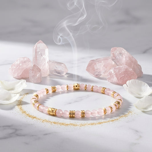 Rose Quartz Love Magnet Bracelet