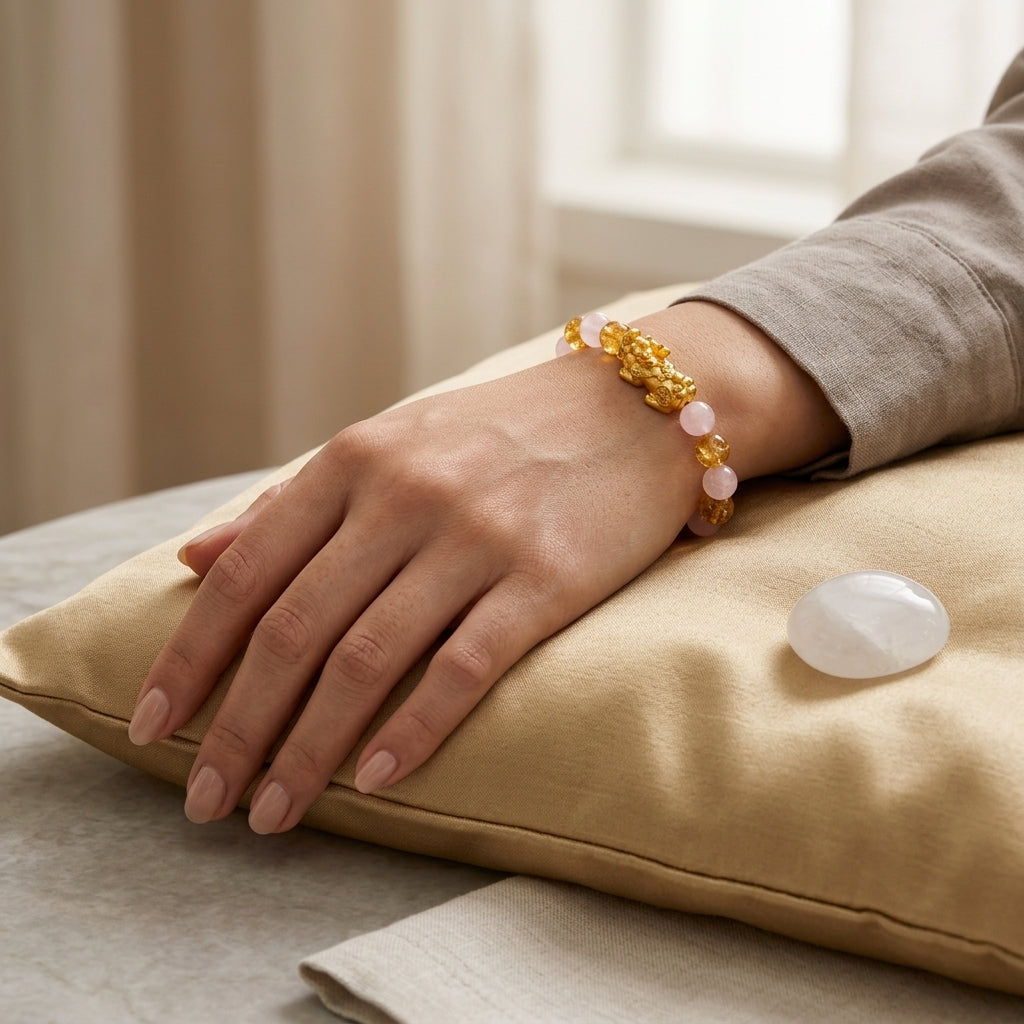 Money Activator Bracelet – Rose Quartz - Wealth Harmony