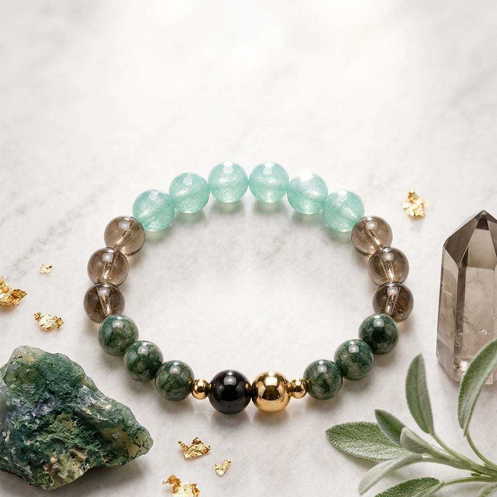 Virgo Eclipse Bracelet with REAL Gold
