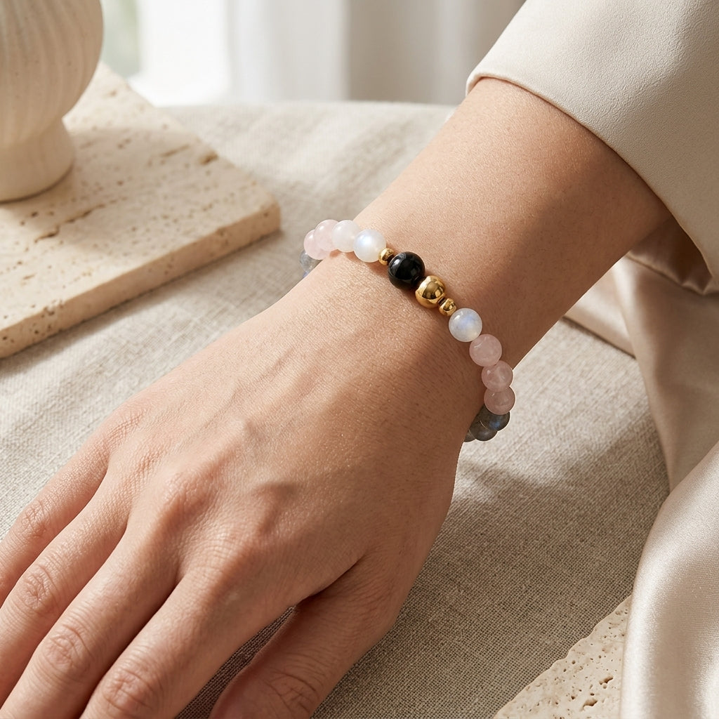 Cancer Eclipse Bracelet with REAL Gold