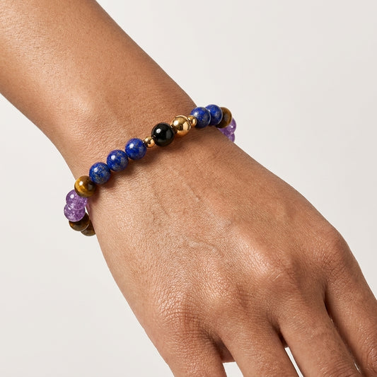 Sagittarius Eclipse Bracelet with REAL Gold