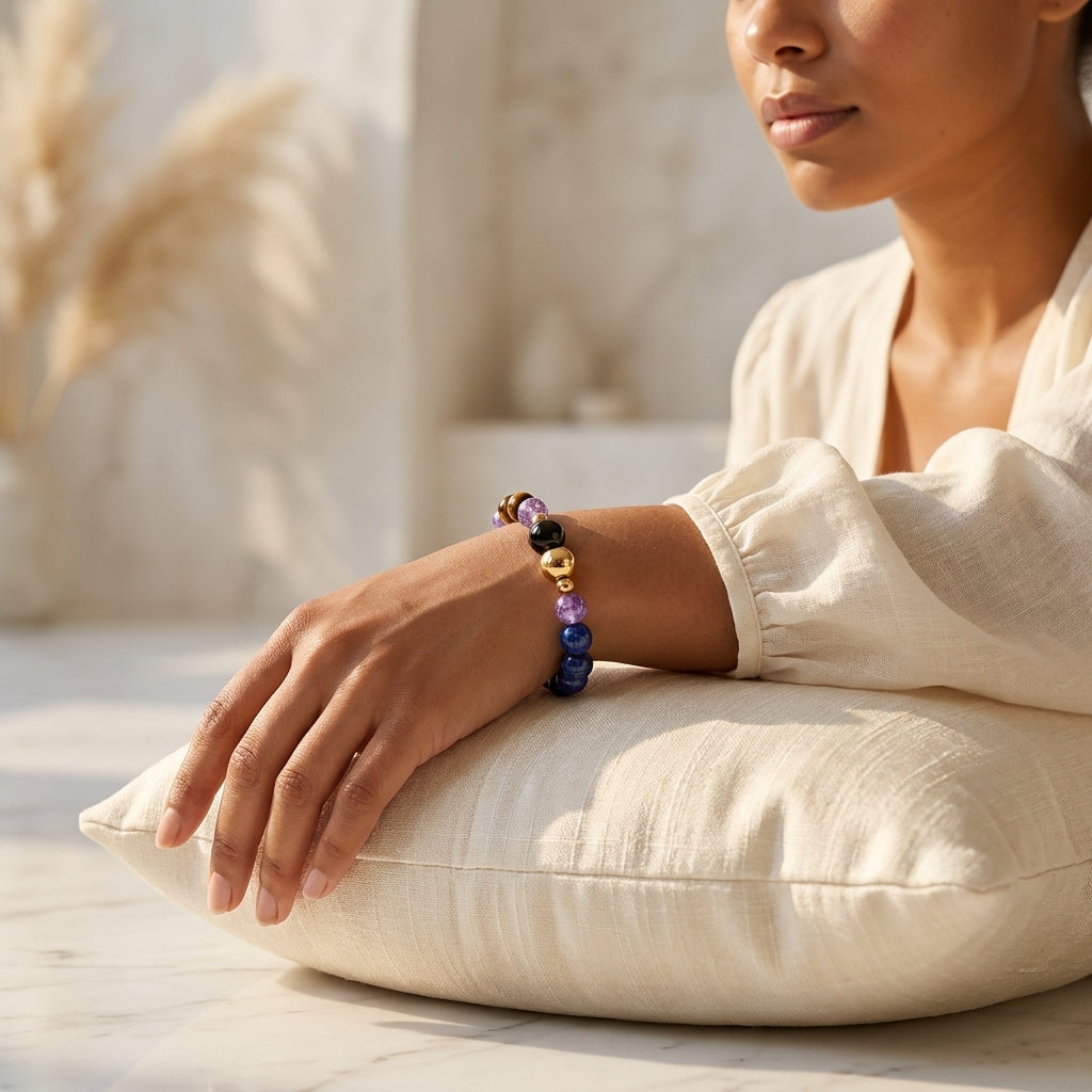 Sagittarius Eclipse Bracelet with REAL Gold