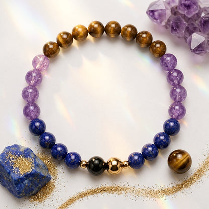 Sagittarius Eclipse Bracelet with REAL Gold