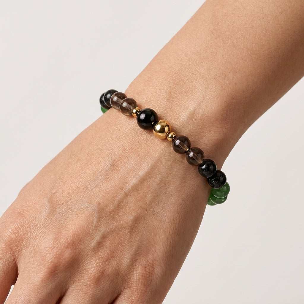 Capricorn Eclipse Bracelet with REAL Gold