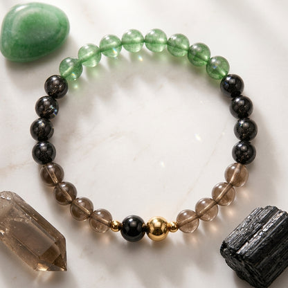 Capricorn Eclipse Bracelet with REAL Gold