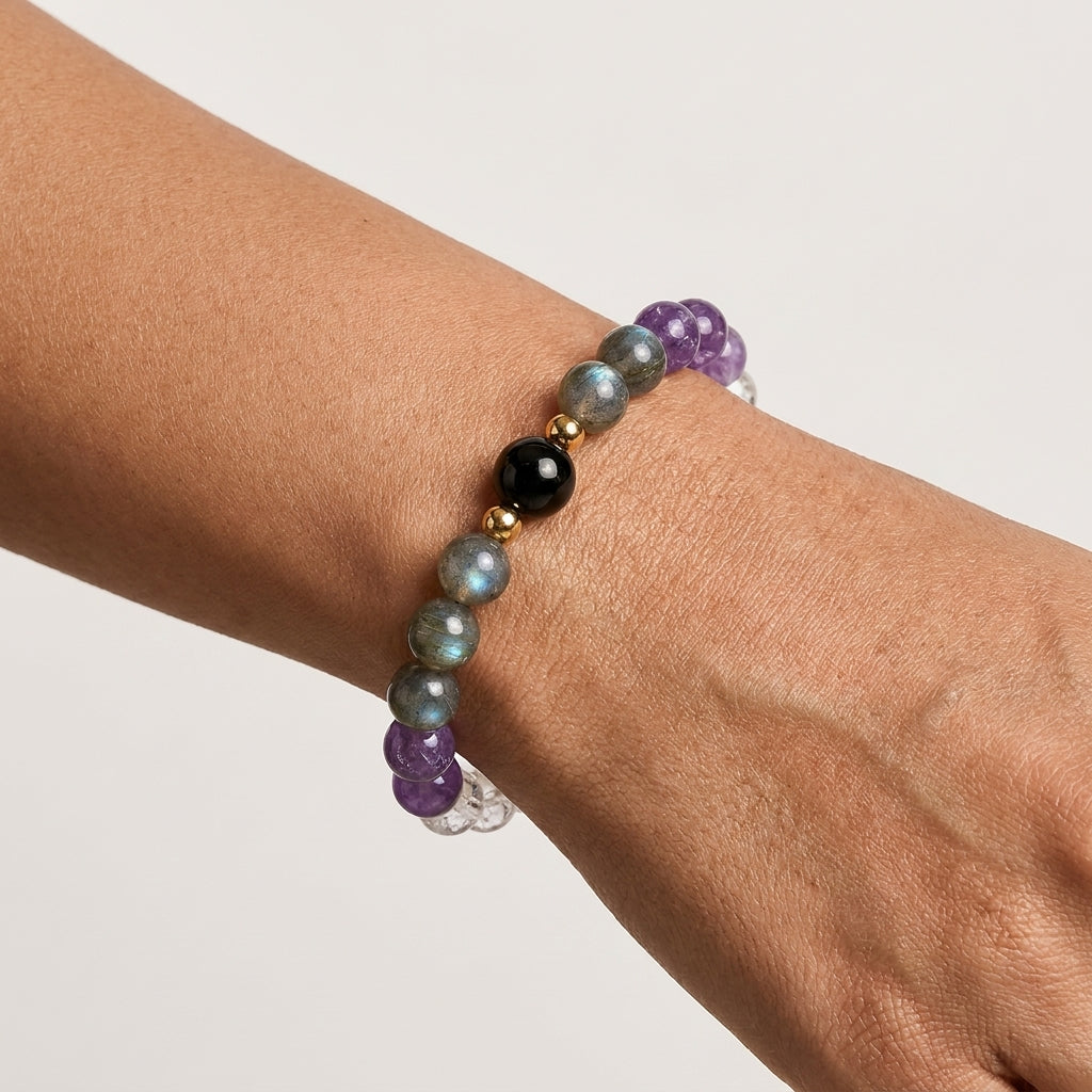 Aquarius Eclipse Bracelet with REAL Gold
