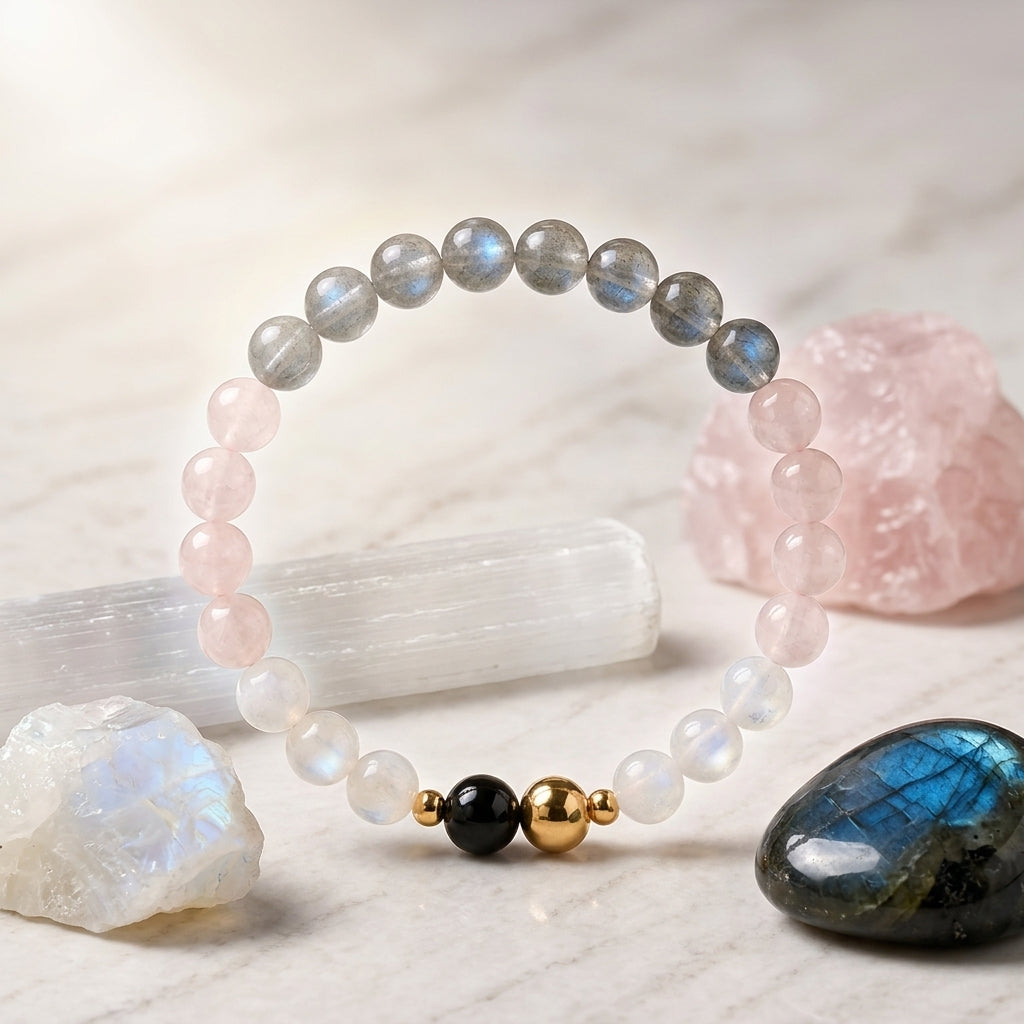 Cancer Eclipse Bracelet with REAL Gold