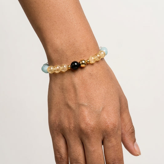 Gemini Eclipse Bracelet with REAL Gold