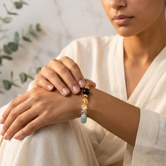 Gemini Eclipse Bracelet with REAL Gold