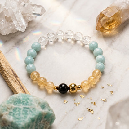 Gemini Eclipse Bracelet with REAL Gold
