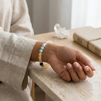 Gemini Eclipse Bracelet with REAL Gold