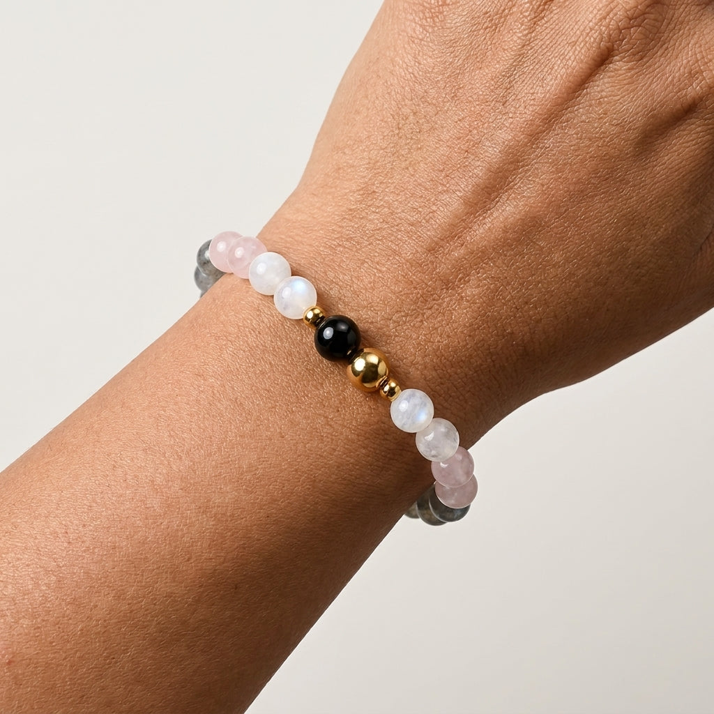 Cancer Eclipse Bracelet with REAL Gold