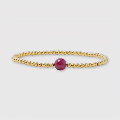 Virgo Golden Zodiac Ruby 2026 Bracelet REAL Gold
