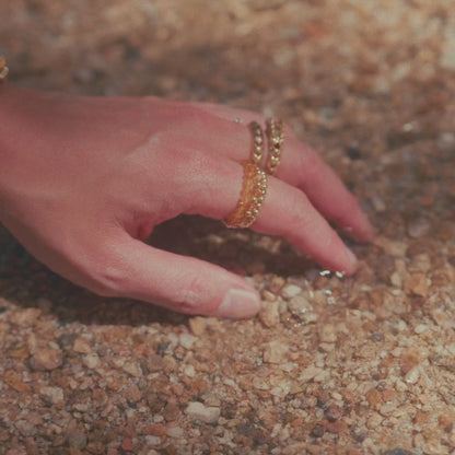 Citrine Ring Real Gold