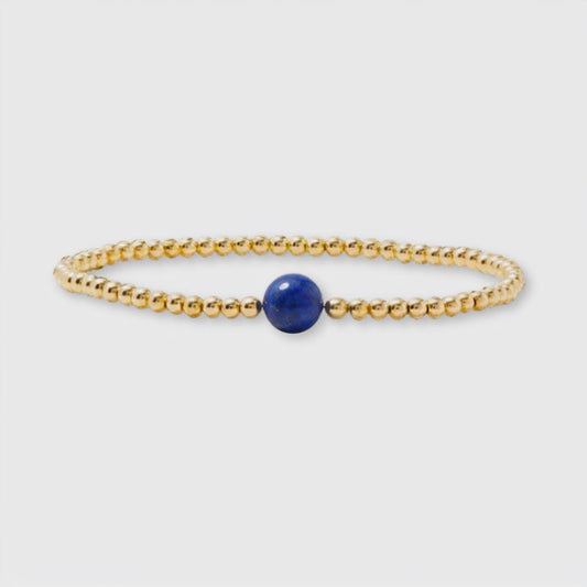 Aries Golden Zodiac Lapis Lazuli 2026 Bracelet REAL Gold
