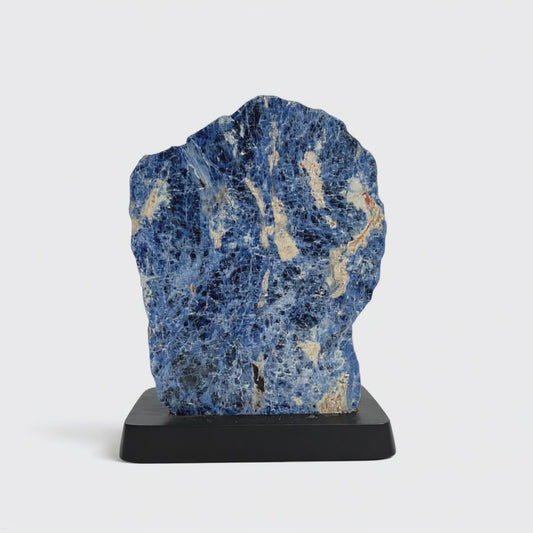 Polished Sodalite Crystal on Stand
