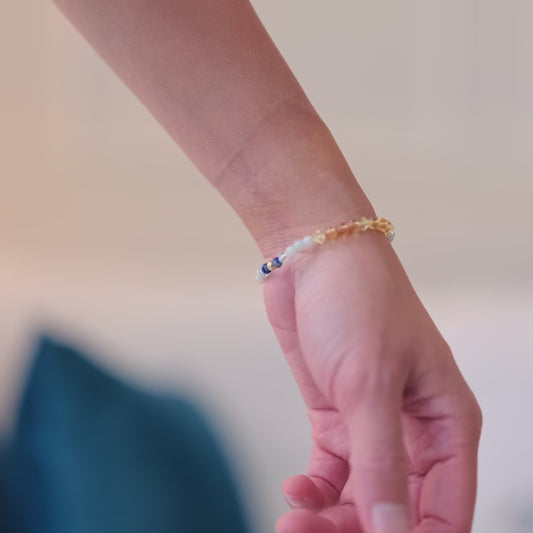 Citrine 11:11 Portal Bracelet - 18k REAL Gold Pixiu