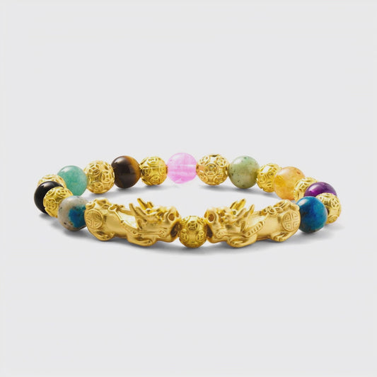 Surya Pixiu Multi Fortune Gemstone Bracelet