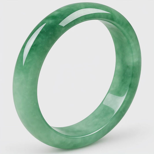 Natural Green Jade Bangle Bracelet