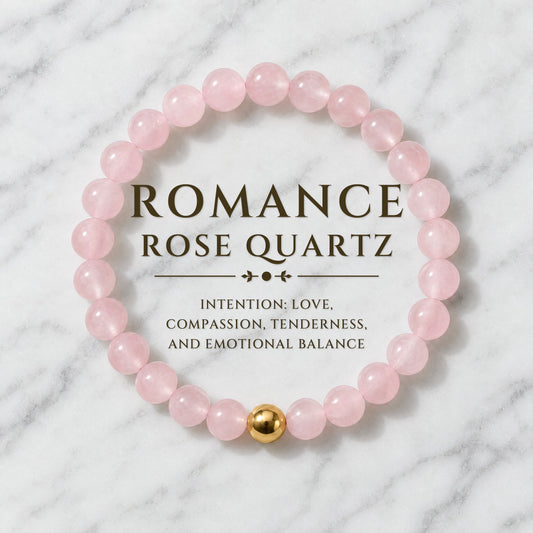 Romance Rose Quartz Power Crystal Bracelet